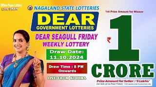 LOTTERY SAMBAD DEAR 8 PM 11102024 NAGALAND LOTTERY LIVE DEAR LOTTERY LIVE LOTTERY SAMBAD LIVE [upl. by Fauch]