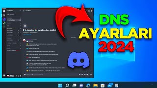 DNS Ayarları Değiştirme 2024  Discord Açılmıyor Dns Ayarları İle Vpnsiz Discorda Girme  Windows 10 [upl. by Mountfort]