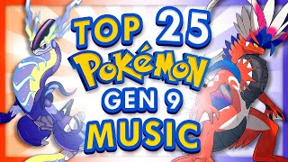 Top 25 Pokemon Scarlet and Violet Music Themes [upl. by Cressler443]