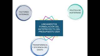 06 Formulación del PGE 2024 Lineamientos para la presupuestación en el sector público [upl. by Acinod588]