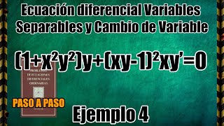 Ecuaciones Diferenciales Variables Separables y Cambio de Variable Solucionario Makarenko Inciso 101 [upl. by Annaxor]