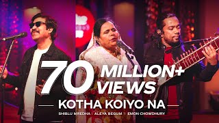 Kotha Koiyo Na  Coke Studio Bangla  Season 2  Shiblu Mredha X Aleya Begum X Emon Chowdhury [upl. by Eicaj]