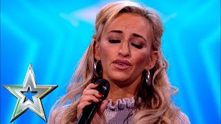 Proud Irish Traveller Sharyn Ward stuns crowd with traditional Irish song  Ireland’s Got Talent [upl. by Ita882]