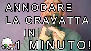 ANNODARE LA CRAVATTA SEMPLICE MODO PER FARE IL NODO ALLA CRAVATTA IN 1 MINUTO  FoodVlogger [upl. by Nortyad]