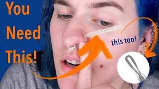 Change Threadless Nostril Jewelry At Home THE EASY WAY [upl. by Danete]