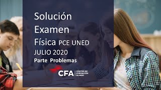 Examen Física Resuelto PCE UNED Julio 2020 Parte Problemas [upl. by Aronas]