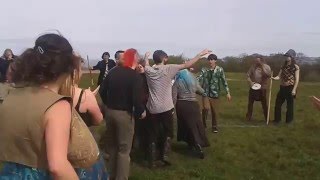 Beltane Fire festival 2016  Final rehearsal in Calton Hill Edinburgh [upl. by Kirenoj494]