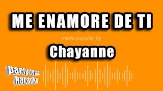 Chayanne  Me Enamore De Ti Versión Karaoke [upl. by Maloney]