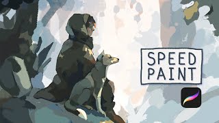 Longing  Speedpaint  Procreate [upl. by Leffert]