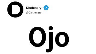 Ojo Meaning In English [upl. by Franny]