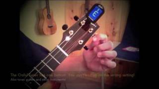 Tuning the Ukulele with the Oahu clip on tuner [upl. by Maryann671]