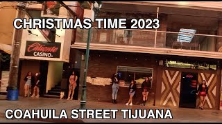 Walking Tour Coahuila Street in Tijuana on a December Saturday of 2023 with Paraditas Models [upl. by Reltuc]