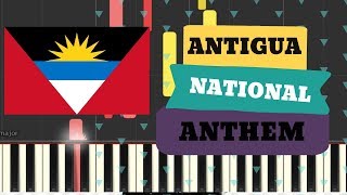 National Anthem Of Antigua  Piano4K [upl. by Ttnerb]