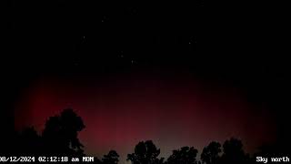 PERSEID METEOR SHOWER LIVE SKY CAMERA RED AURORA [upl. by Ossie738]