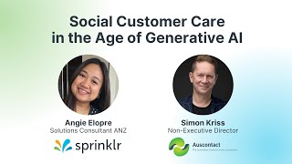 Sprinklr Webinar Social Customer Care in the Age of Generative AI [upl. by Satsoc]