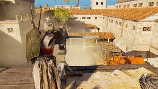 Assassins Creed Origins Stealth Kill  Gennadios the Phylakitai [upl. by Winsor226]