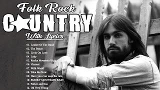 Folk Rock And Country Music With Lyrics  Folk Rock Country Music 70s 80s 90s  Folk Rock Country [upl. by Allac]