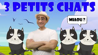 3 petits chats  comptine pour tout petits [upl. by Varney]