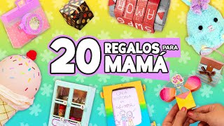 20 REGALOS FÁCILES PARA MAMÁ 🌸 Manualidades sencillas ✂️ Craftingeek [upl. by Drarrej]