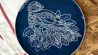 Ceramic Sgraffito Technique [upl. by Nileek]