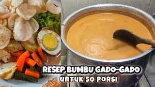 RESEP BUMBU GADOGADO YANG ENAK DAN LEGIT 50 PORSI  KHAS JAWA TIMUR [upl. by Kamp]