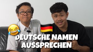 DEUTSCHE NAMEN AUSSPRECHEN mit KHOISPAPA😂🇩🇪 [upl. by Guglielmo]