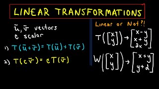 Linear Transformations  Example 1 Part 1 of 2 [upl. by Iain309]