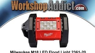 Milwaukee 236120 M18 LED flood light review [upl. by Cordy768]