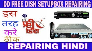 dd free dish set top box repair  dd free dish set top box card repair [upl. by Atir]