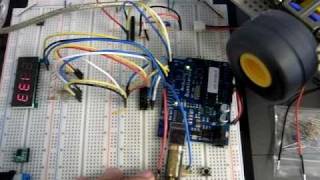 STEP3 Driving a DC motor using TA7291SSG amp Arduino with pitch control at step 3 [upl. by Dnalwor]