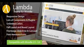 Lambda  Responsive Moodle Theme  Themeforest Website Templates and Themes [upl. by Noelle]