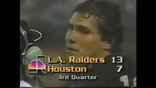 NFL 1984 090284 Los Angeles Raiders vs Houston Oilers 1984 2nd Half [upl. by Gneh]