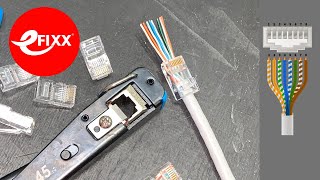 60 second ELECTRICAL TUTORIAL  How to crimp a RJ45 plug  CAT 6 CAT 5 shorts [upl. by Sarene170]