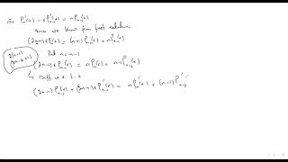 Legendre Polynomial Recurrence Relations [upl. by Avraham]