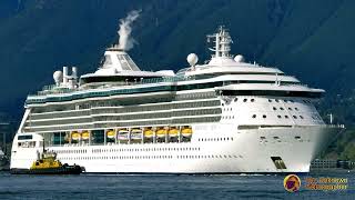 quotRadiance of the Seasquot Cruise ship  Vancouver  4K [upl. by Arok]