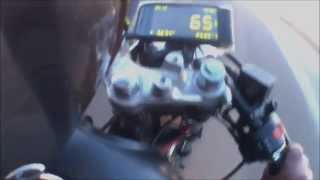 HN1258 Cafe Racer top speed run [upl. by Maidy]