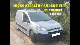 Budget Microstealthcamper Build Part two [upl. by Anik]