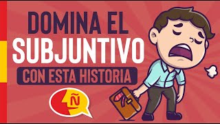 🧔 Practica y domina el subjuntivo en español con historias  Stories to learn Spanish [upl. by Akkahs]