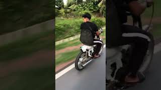 Motor tapi Guna stereng kereta memang kreatif honda shortshorts shorts short [upl. by Yarahs71]