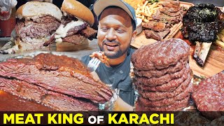 Meat King of Karachi  Smoked Ribs Briskets Gourmet Burgers  Texas BBQ in Pakistan by Smoky Bs [upl. by Chuipek]