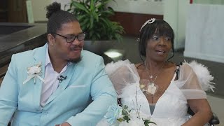 Hospital hosts Christmas Eve wedding for latestage cancer patient [upl. by Sollows]