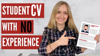 CV for Students with NO Experience FREE TEMPLATE [upl. by Odlopoel]