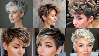 pinterest short hairstyles For Women Over 3550 short shag Haircuts [upl. by Ancell]