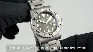 Helson Shark Diver 38 Titanium Limited Edition Preowned [upl. by Varian]