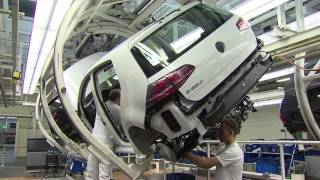 VW eGolf Production in Wolfsburg [upl. by Ydnelg721]