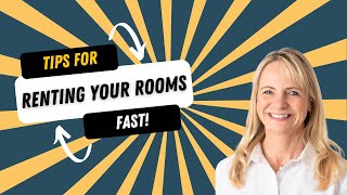 Top tips for renting your rooms fast [upl. by Ainotna]