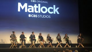 QampA with the cast of the new CBS serie MATLOCK with KATHY BATES [upl. by Guillermo]