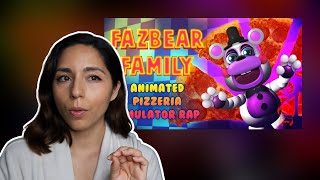 FNAF REACTION Fazbear Family Rap [upl. by Qooraf734]