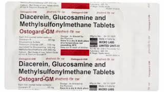 Ostogard GM Tablets Diacerein Glucosamine and Methylsulfonylmethane Tablets [upl. by Hadria921]