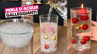 Centrotavola con perle dacqua galleggianti per feste o matrimoni  floating pearl centerpiece [upl. by Orsola374]